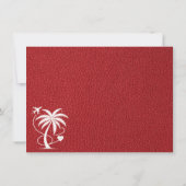 Red Mexico Passport Dankeskarte (Rückseite)