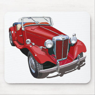 Red MG TD Mousepad