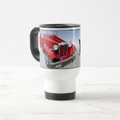 Red MG TD Reisebecher (Vorderseite Links)