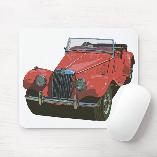 Red MG TF Mousepad (Mit Mouse)