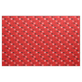 Red Mid Century Moderne Herzen Stoff (Yard (91,4 cm))