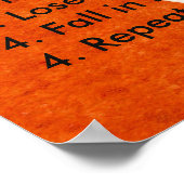 "Red Midge - Foreut Fly To Do List" Poster (Ecke)