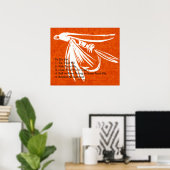 "Red Midge - Foreut Fly To Do List" Poster (Heimbüro)