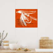 "Red Midge - Foreut Fly To Do List" Poster (Küche)