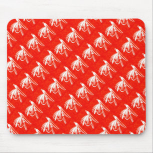 "Red Midge Tiled" Trout Fly Mousepad