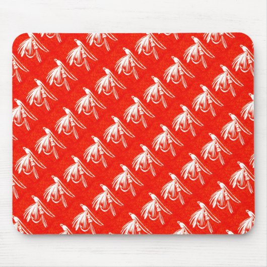 "Red Midge Tiled" Trout Fly Mousepad (Vorne)