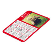 Red Mini Foto Calendar 2023 Magnet (Linke Seite)
