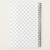 Red Mini Goldendoodle Cartoon Dog & Text Planer (Rückseite)