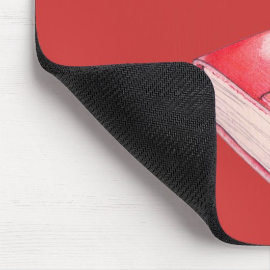 Red Mini Sketchbook Mousepad (Ecke)