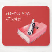 Red Mini Sketchbook Mousepad (Vorne)
