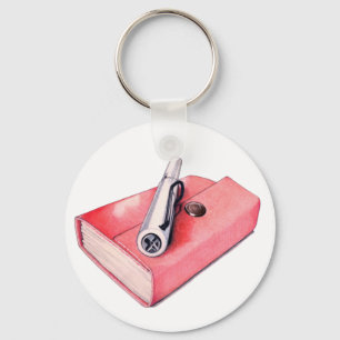 Red Mini Sketchbook Schlüsselanhänger