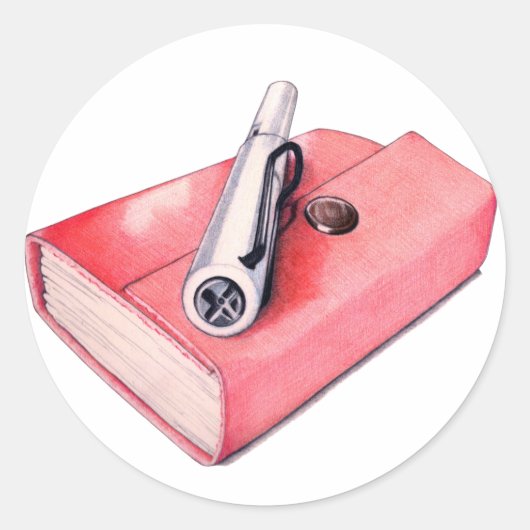 Red Mini Sketchbook Sticker (Vorderseite)