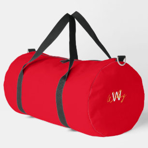 Red Minimal Business Duffle Bag