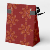 Red Minimal Tamil Kolam Pongal Geschenkschachtel (Rückseite)