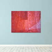 Red minimalism Stretched Canvas Print,Ordinary red Leinwanddruck (Insitu (Holzboden))