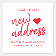 Red Minimalistisch Bitte beachten Sie unsere neue 