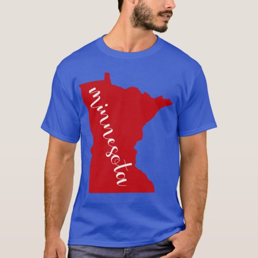 Red Minnesota State MN Oversized T-Shirt (Vorderseite)