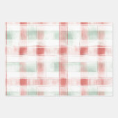 Red Mint White Peppermint Mocha Christmas Geschenkpapier Set (Vorderseite)
