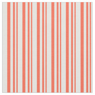 Red & Minze Cream Lines Stoff