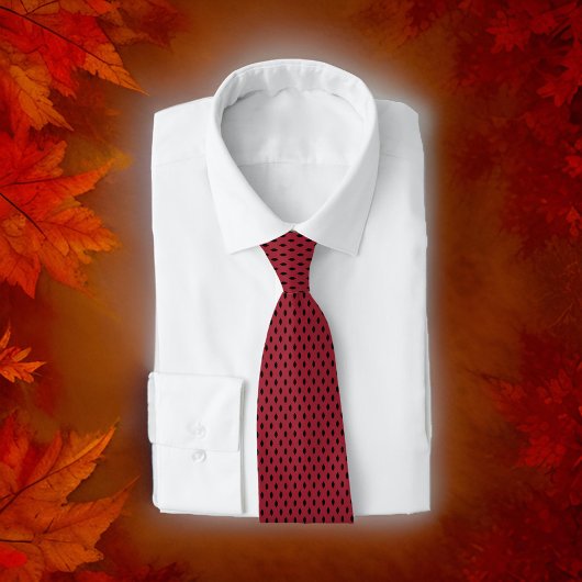 Red Mirror Diamond Black Business Krawatte