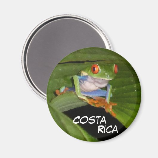 Red Mit Augen Gaudy Frog Anpassbare Magnet (Vorderseite/Rückseite)