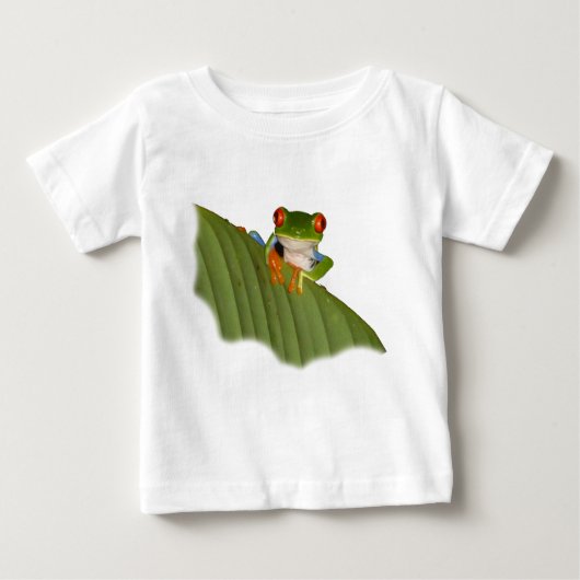 Red Mit Augen Gaudy Frog Baby T - Shirt (Vorderseite)