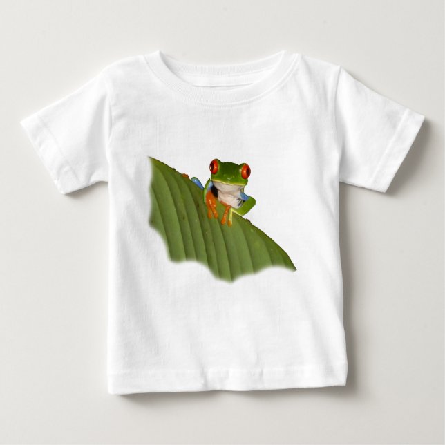 Red Mit Augen Gaudy Frog Baby T - Shirt (Vorderseite)