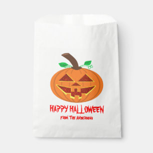 Red Mit Augen Happy Halloween Pumpkin Gefallen Tas Geschenktütchen