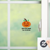 Red Mit Augen Pumpkin Window Clying Fensteraufkleber (Zuhause)