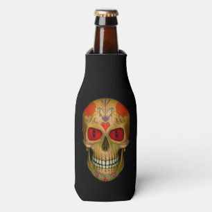 Red Mit Augen Sugar Skull Zombie Flasche Cooler Flaschenkühler