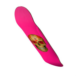 Red Mit Augen Sugar Skull Zombie Hot Pink Skateboa Skateboard