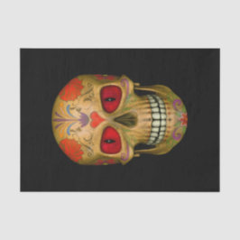 Red Mit Augen Sugar Skull Zombie Tissue Paper Seidenpapier