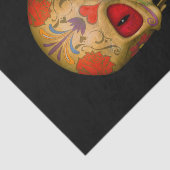 Red Mit Augen Sugar Skull Zombie Tissue Paper Seidenpapier (Ausschnitt)