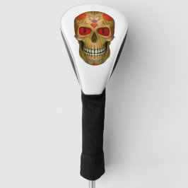 Red Mit Augen Sugar Skull Zombie Treiberabdeckunge Golf Headcover