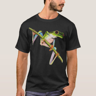 Red Mit Augen Tree Frog Illustration T-Shirt