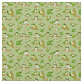 Red Mit Augen Tree Frog Pattern Stoff (Nahaufnahme)