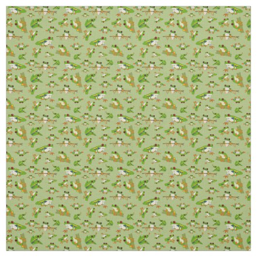 Red Mit Augen Tree Frog Pattern Stoff (Muster)