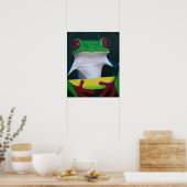 Red Mit Augen Tree Frog Poster (Küche)