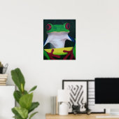 Red Mit Augen Tree Frog Poster (Heimbüro)