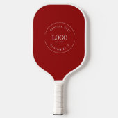 Red mit Custom white Company Logo Werbeaktion Pickleball Schläger (Rückseite)