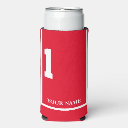 Red mit White Horse 1 Satteltuch Custom Selters Dosenkühler (Seltzer Vorderseite)