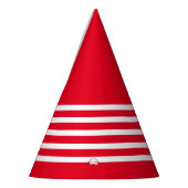 Red mit White Stripes Clown Party Hut Partyhütchen (Links)