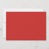 Red Mitten Geburtstag Einladung mit Foto (Rückseite)