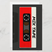 Red Mix Tape - 80er und 90er Retro Inspiriert Gesc Briefpapier (Vorne/Hinten)