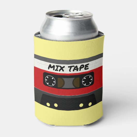 Red Mix Tape - 80er und 90er Retro Inspiriert Gesc Dosenkühler (Kanne Vorderseite)