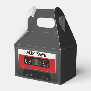 Red Mix Tape - 80er und 90er Retro Inspiriert Gesc Geschenkschachtel
