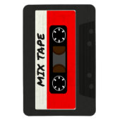 Red Mix Tape - 80er und 90er Retro Inspiriert Gesc Magnet (Vertikal)
