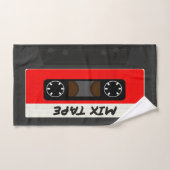 Red Mix Tape - 80er und 90s Retro Geschenk Badhandtuch Set (Handtuch)