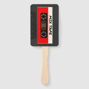 Red Mix Tape - 80er und 90s Retro Geschenk Fächer