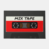 Red Mix Tape - 80er und 90s Retro  Geschenk Fußmatte (Vorderseite)